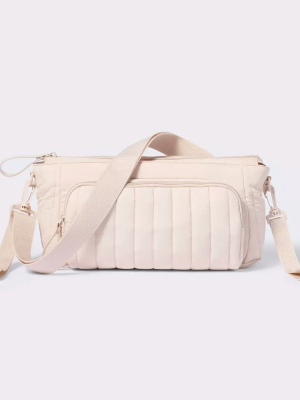 Stroller Organizer with Strap Solid Shoulder Diaper Bag - Tan - Cloud Island™